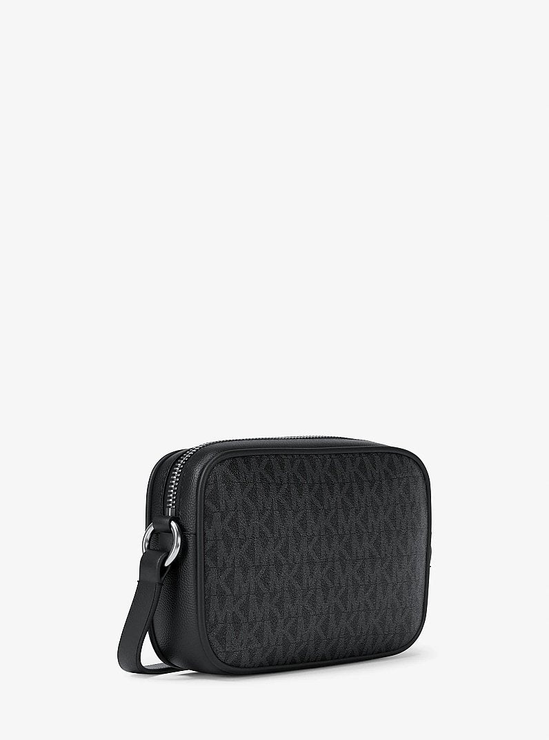 Michael Kors Jet Set Travel Small Signature Logo Camera Crossbody Bag Black