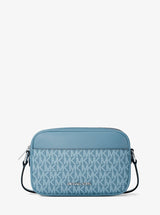 Michael Kors Jet Set Travel Small Signature Logo Camera Crossbody Bag Denim