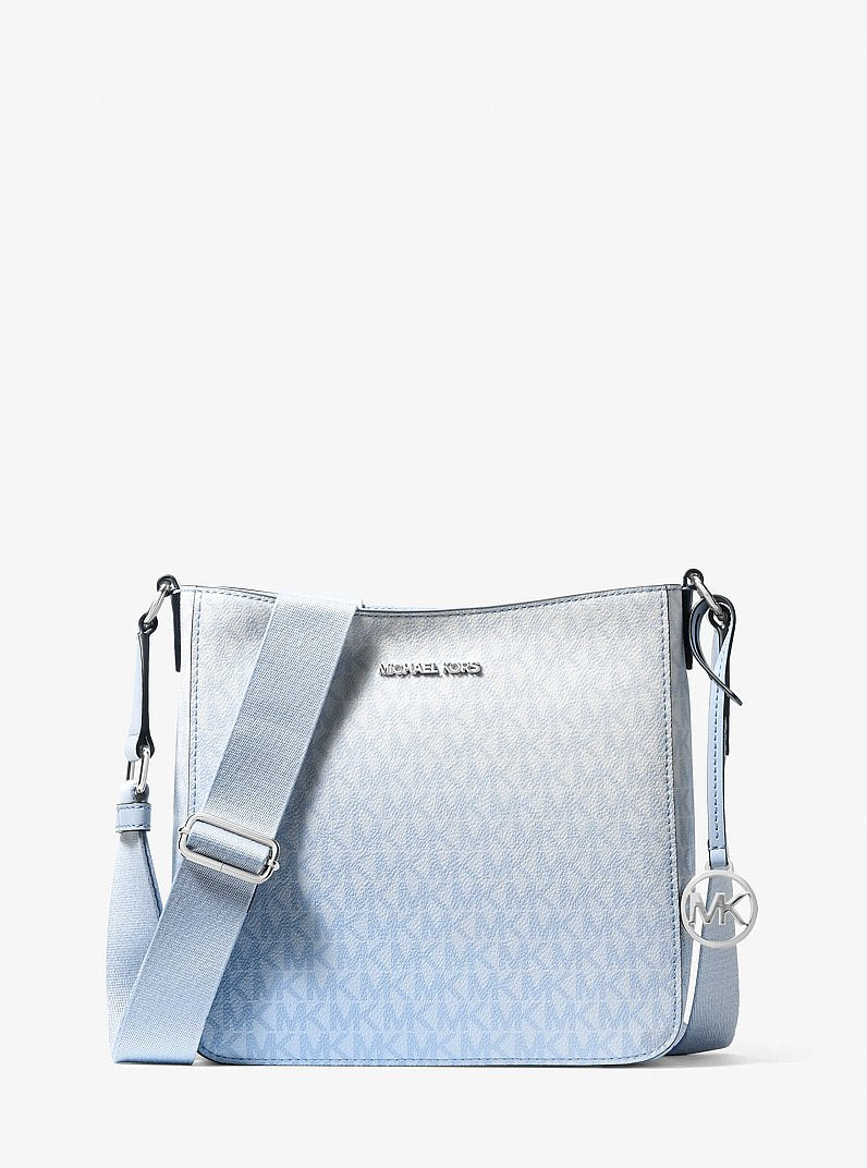 Michael Kors Jet Set Travel Ombre Signature Logo Crossbody Bag Pale Ocean
