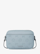 Michael Kors Jet Set Travel Large Logo Debossed Camera Crossbody Bag Pale Ocean