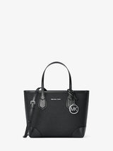 Michael Kors Eva Extra-Small Saffiano Leather Convertible Tote Bag Black
