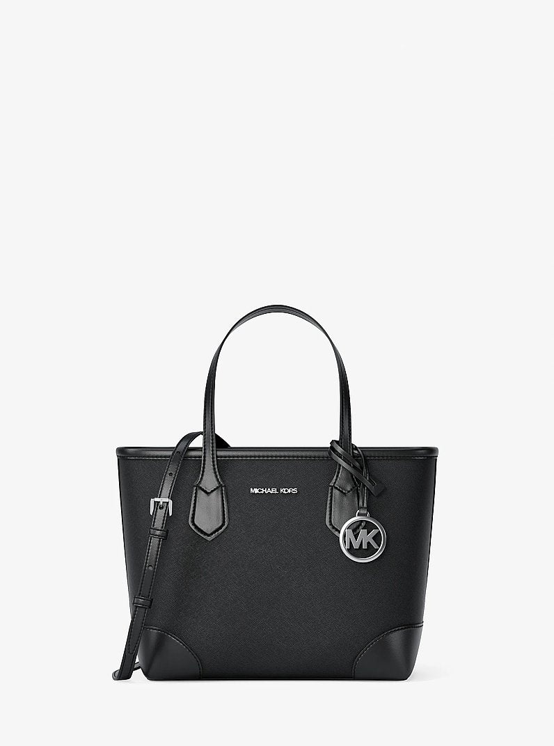 Michael Kors Eva Extra-Small Saffiano Leather Convertible Tote Bag Black