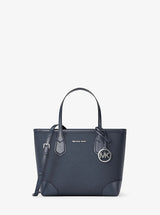 Michael Kors Eva Extra-Small Saffiano Leather Convertible Tote Bag Navy
