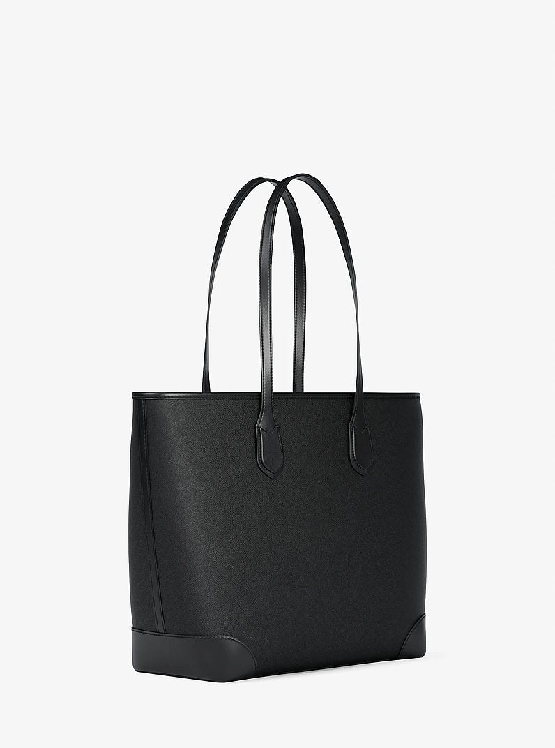 Michael Kors Eva Large Saffiano Leather Tote Bag Black