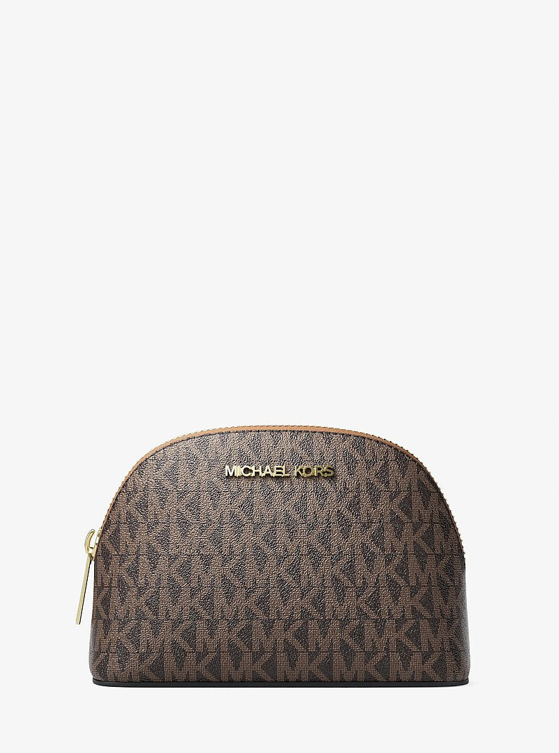 Michael Kors Jet Set Medium Signature Logo Travel Kit Brown