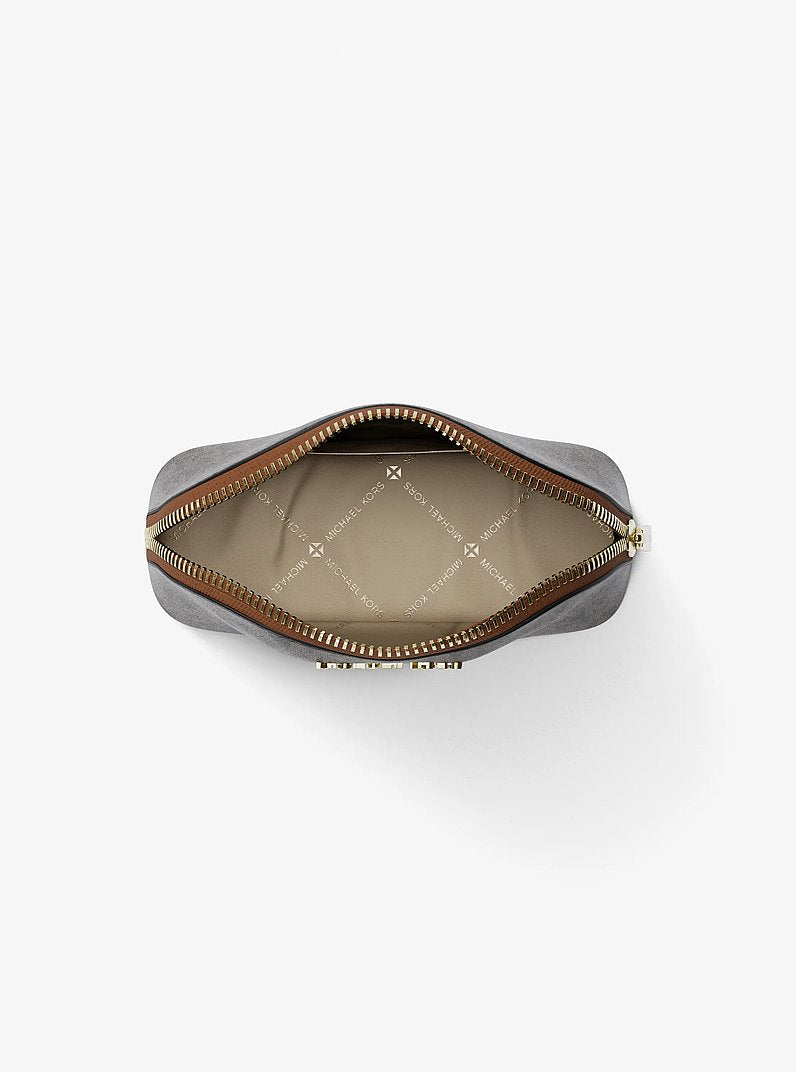 Michael Kors Jet Set Medium Signature Logo Travel Kit Brown