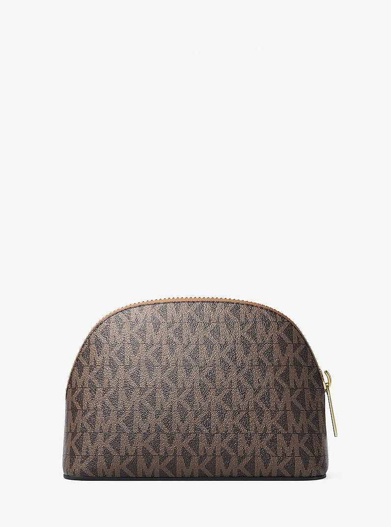 Michael Kors Jet Set Medium Signature Logo Travel Kit Brown