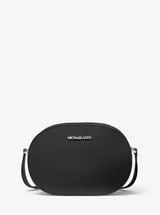 Michael Kors Jet Set Travel Medium Saffiano Leather Crossbody Bag Black