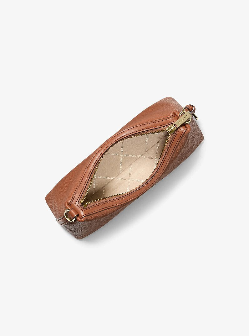 Michael Kors Sammy Small Pebbled Leather Convertible Crossbody Bag Luggage