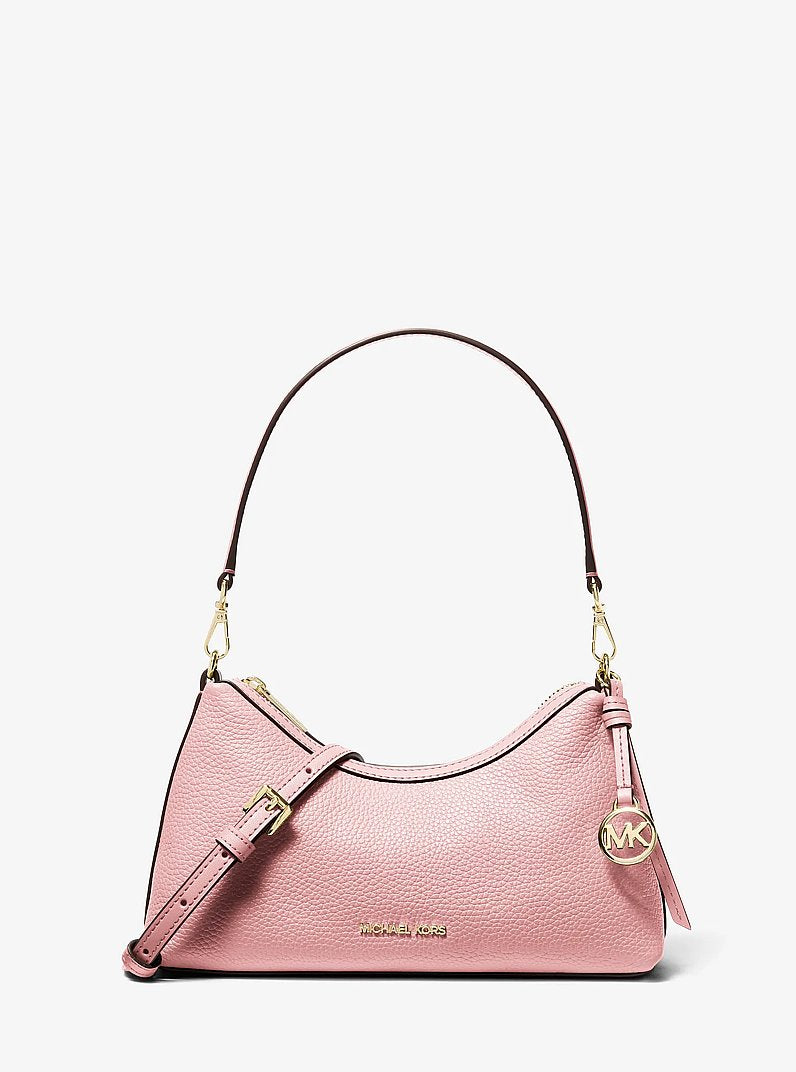 Michael Kors Sammy Small Pebbled Leather Convertible Crossbody Bag Powder Blush