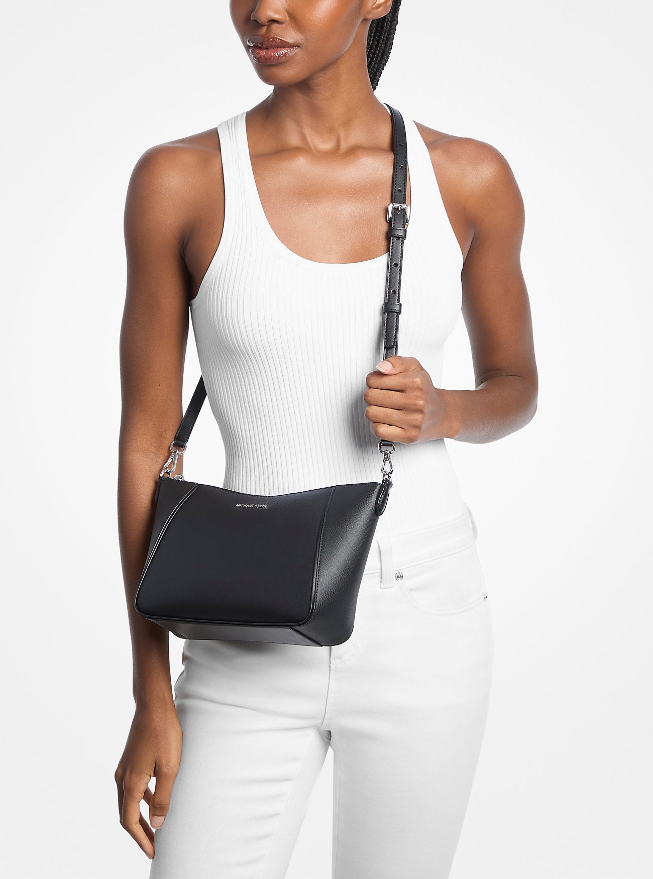 Michael Kors Jet Set Travel Large 3-in-1 Signature Logo Tote Bag Black