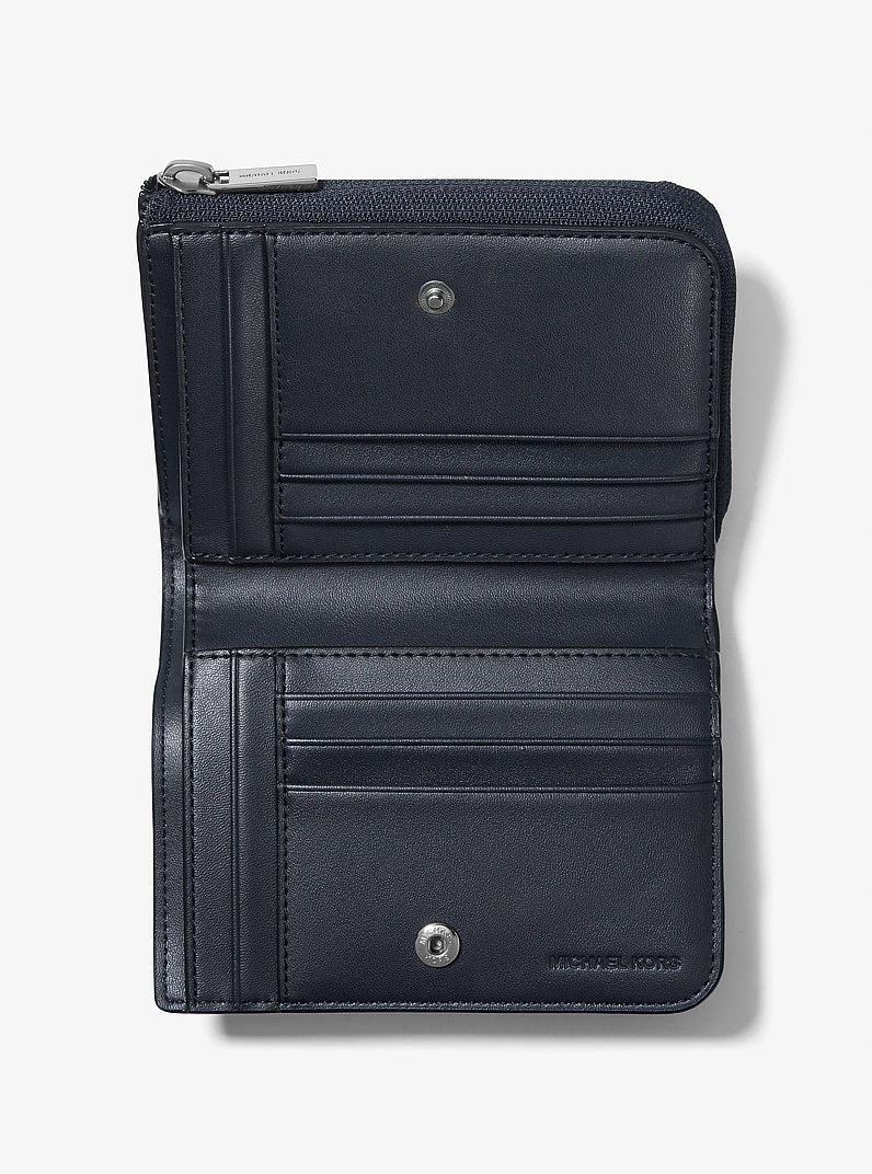 Michael Kors Cooper Signature Logo Folio Wallet Admrl-Plblue