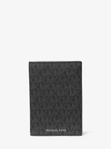 Michael Kors Logo Passport Wallet Black