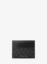 Michael Kors Cooper Signature Logo Card Case Black