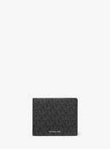 Michael Kors Cooper Logo Billfold Wallet With Coin Pouch Black