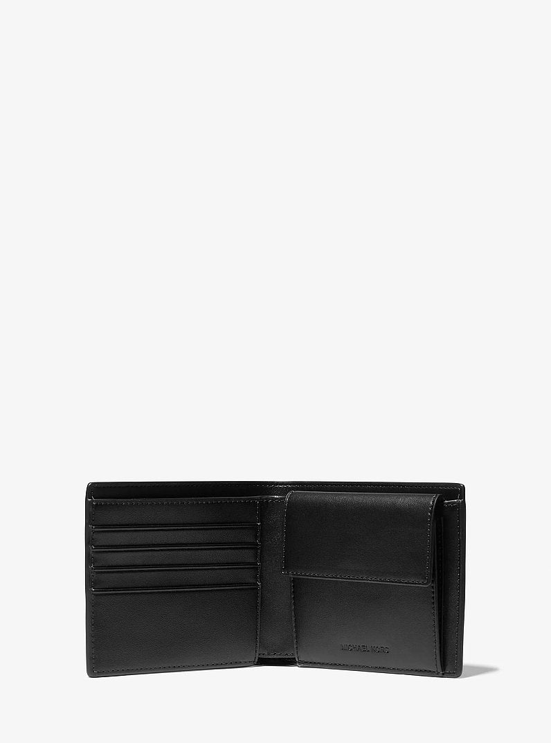 Michael Kors Cooper Logo Billfold Wallet With Coin Pouch Bright Wht