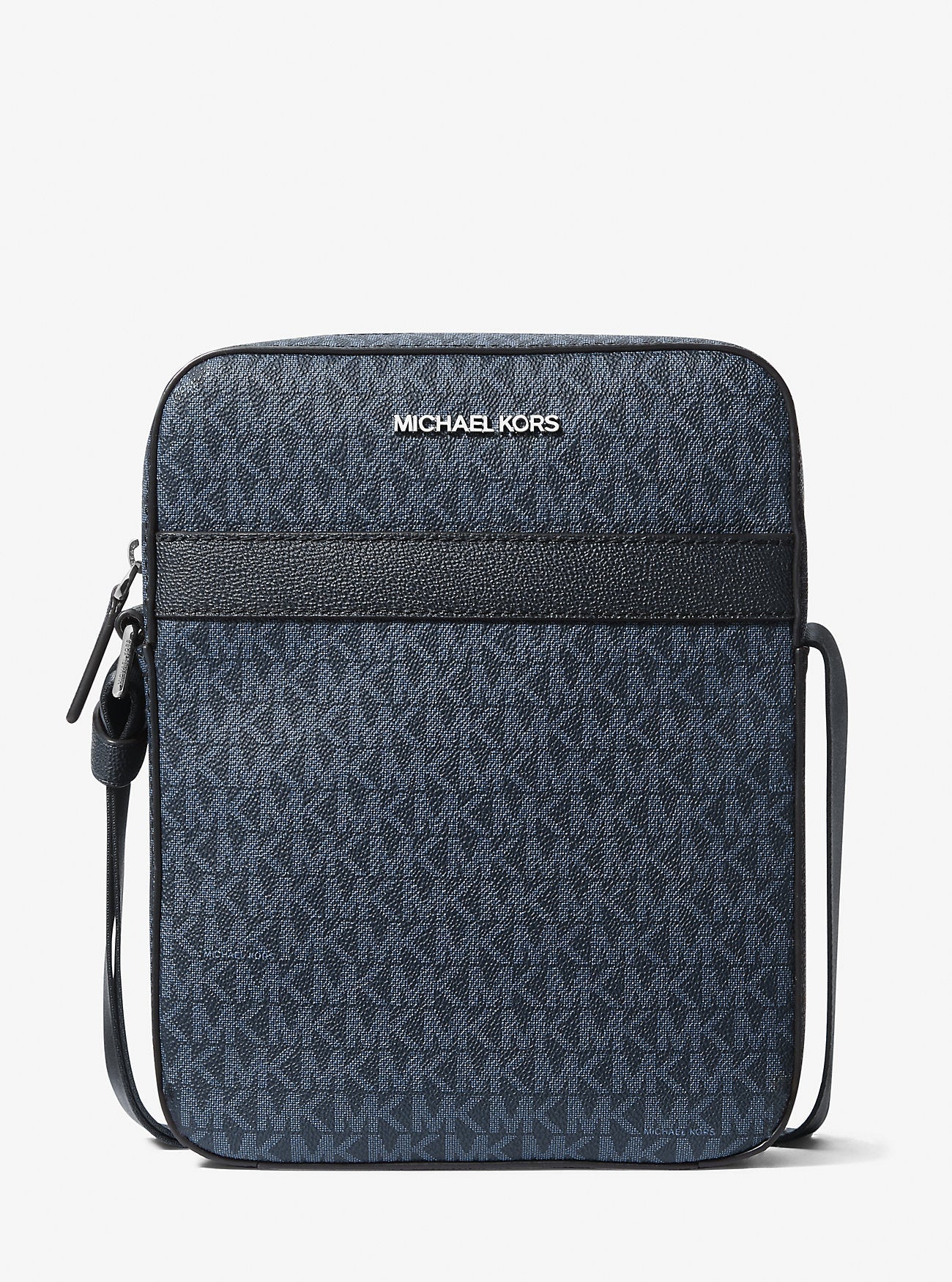 Michael Kors Cooper Signature Logo Flight Bag Admrl-Plblue