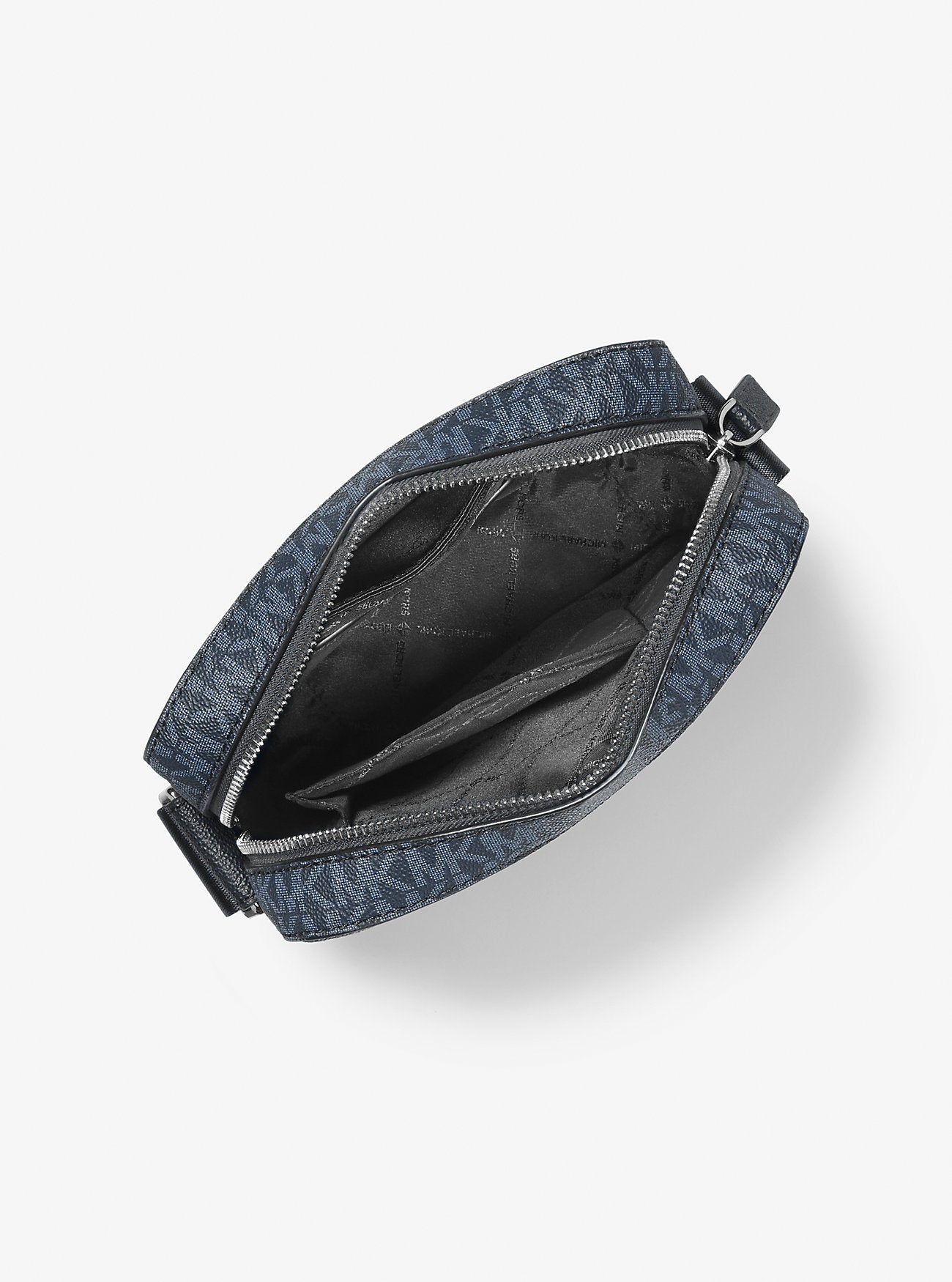 Michael Kors Cooper Signature Logo Flight Bag Admrl-Plblue