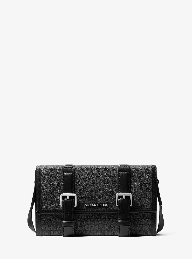 Michael Kors Cooper Signature Logo Trunk Crossbody Bag Black