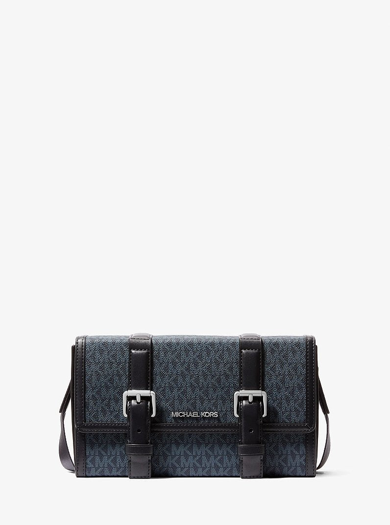 Michael Kors Cooper Signature Logo Trunk Crossbody Bag Admrl-Plblue