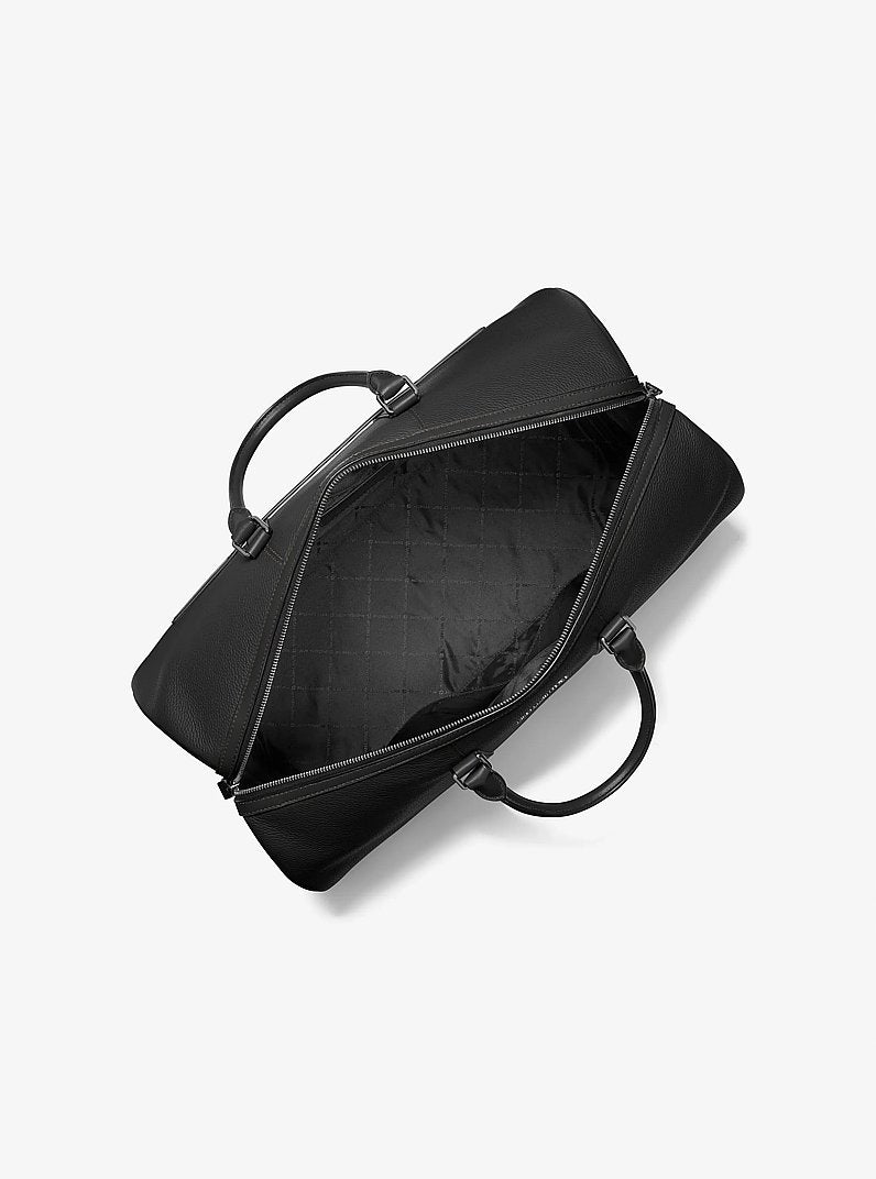 Michael Kors Cooper Pebbled Leather Duffel Bag Black