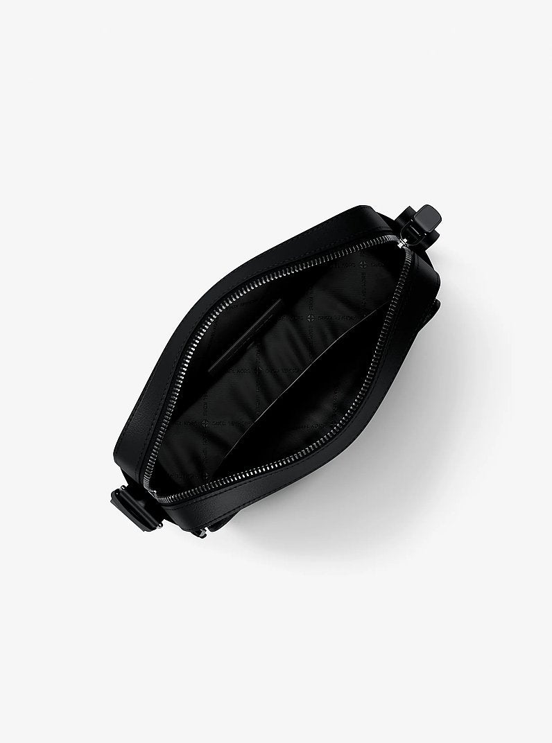 Michael Kors Cooper Pebbled Leather Flight Bag Black