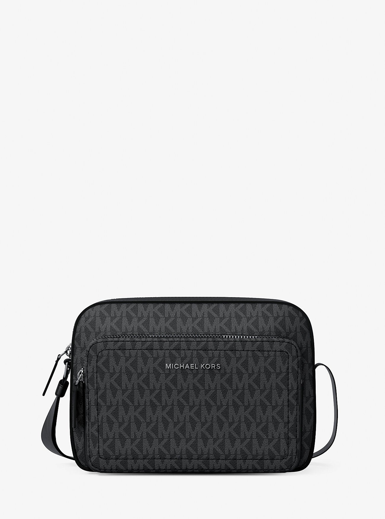 Michael Kors Cooper Signature Logo Flight Bag Black