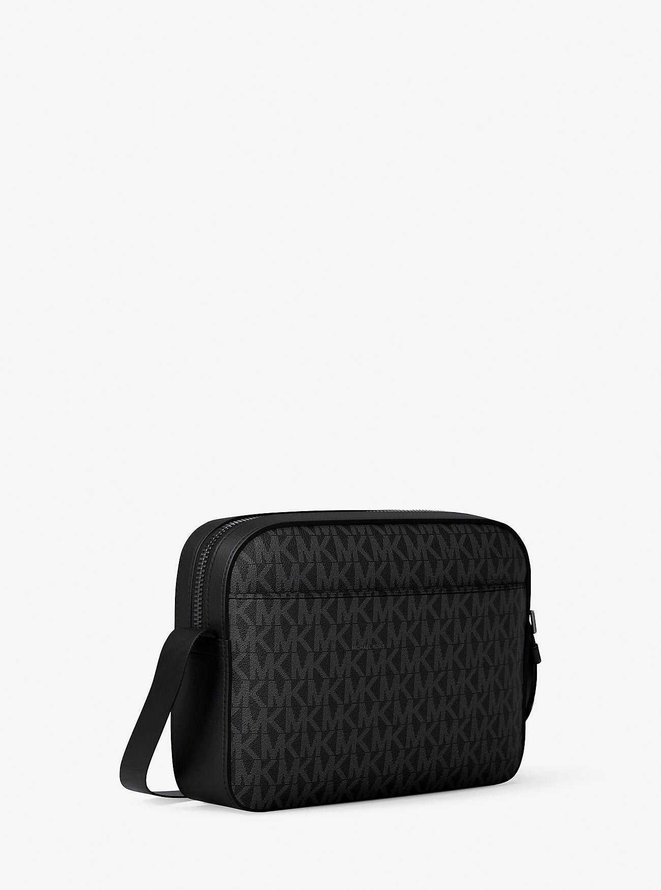 Michael Kors Cooper Signature Logo Flight Bag Black