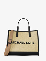 Michael Kors Cooper Medium Hand-Crocheted Tote Bag Natural