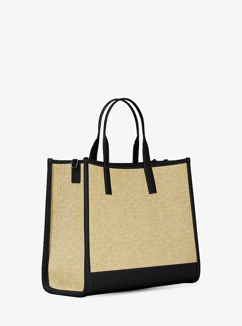 Michael Kors Cooper Medium Hand-Crocheted Tote Bag Natural