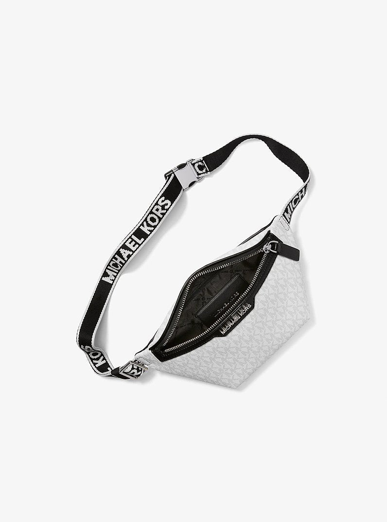 Michael Kors Cooper Mini Logo Belt Bag Bright Wht