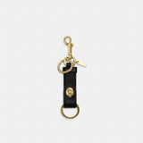 Coach Trigger Snap Bag Charm Gold Black