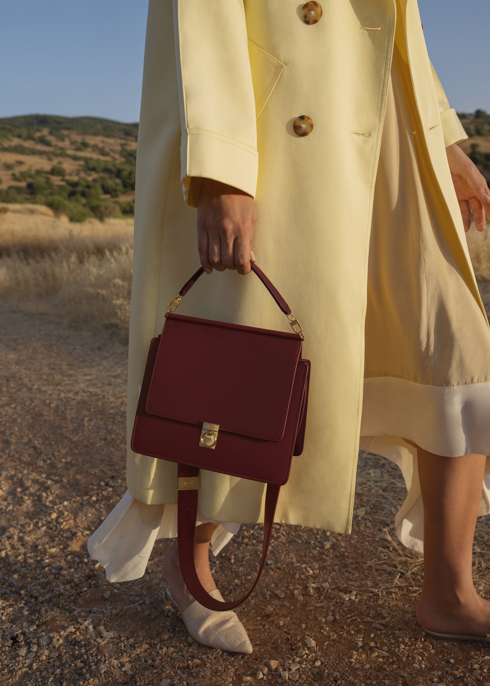 Polene Numero Sept Smooth Burgundy