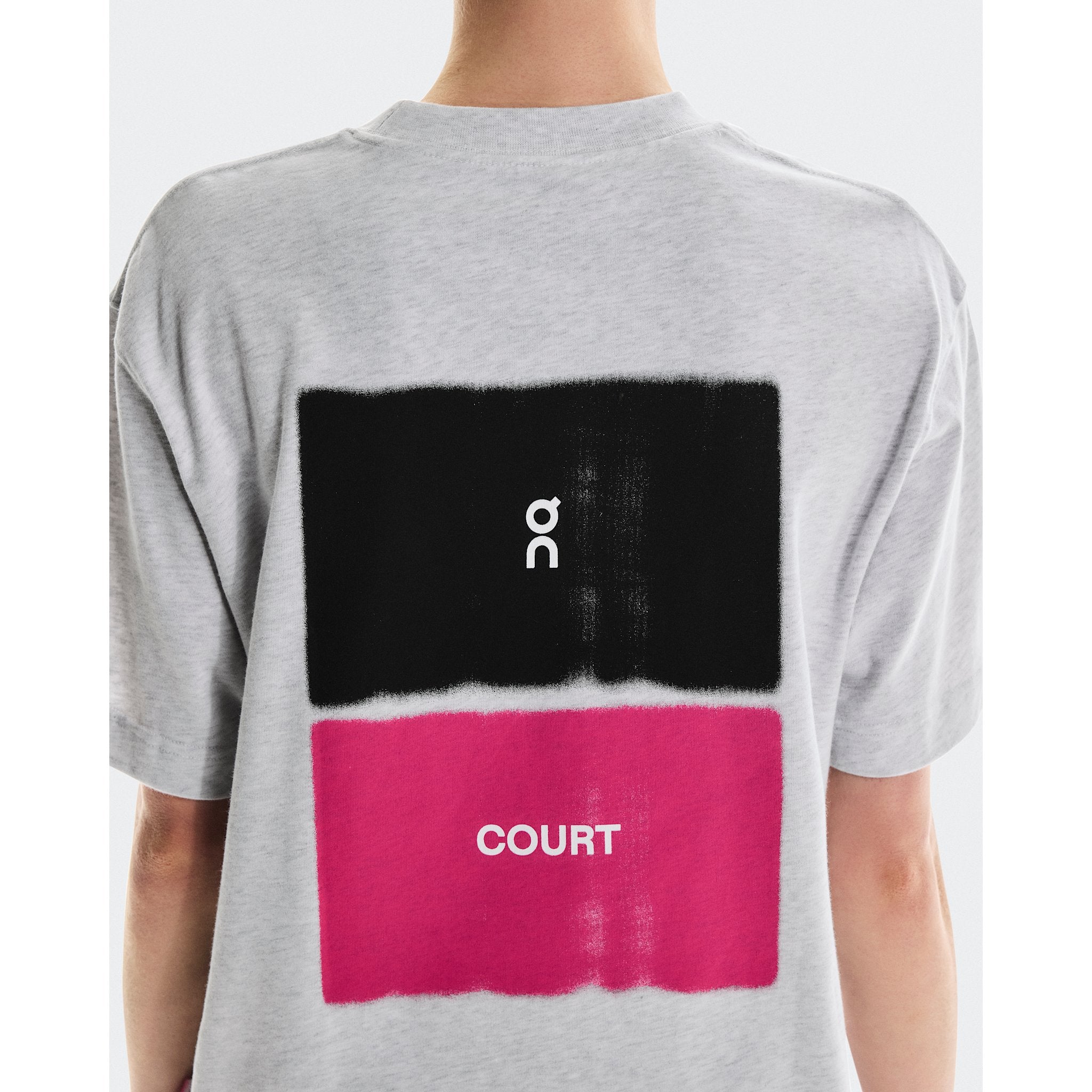 On Club-T Court Heather Gray | Pink