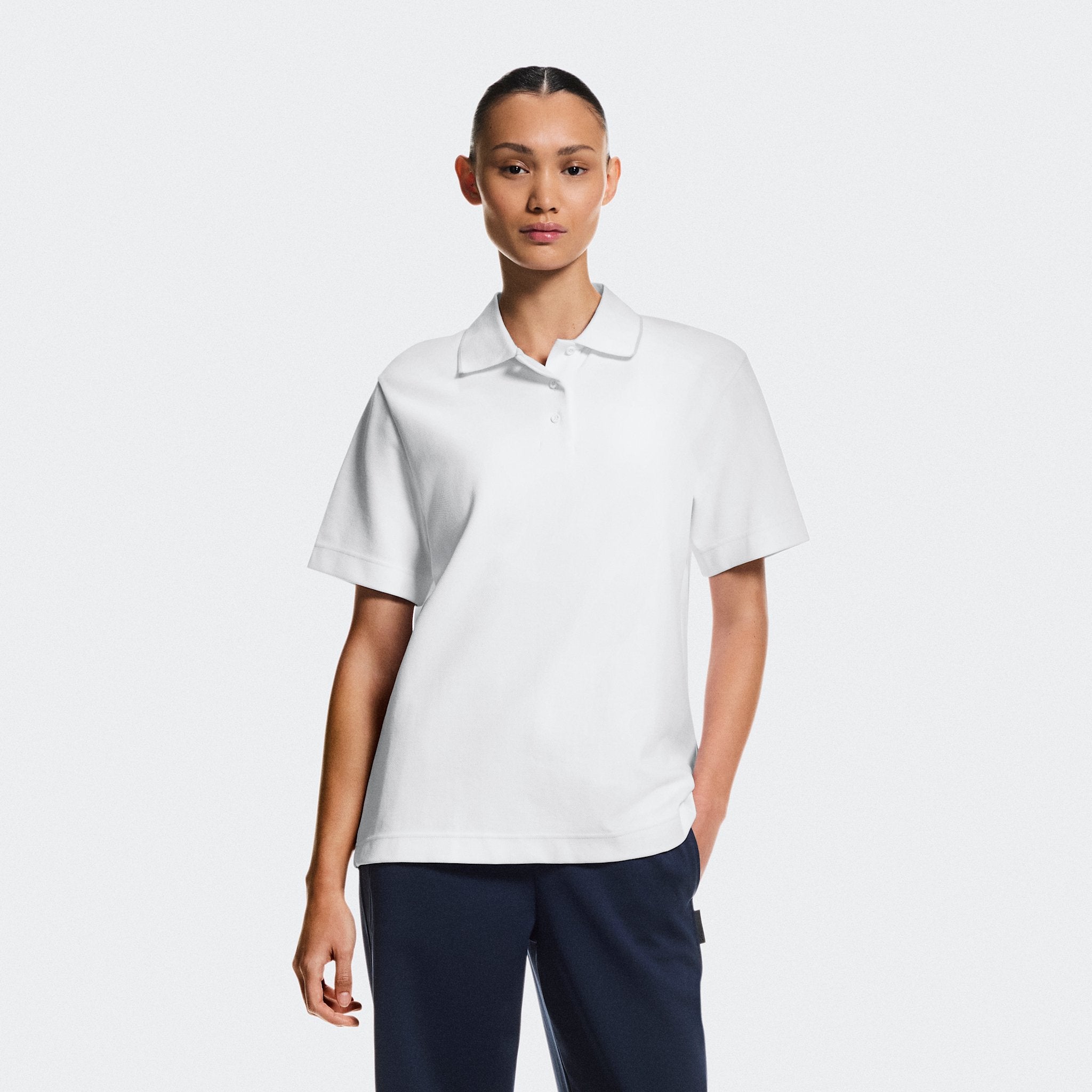 On Courtside Polo White | Sand