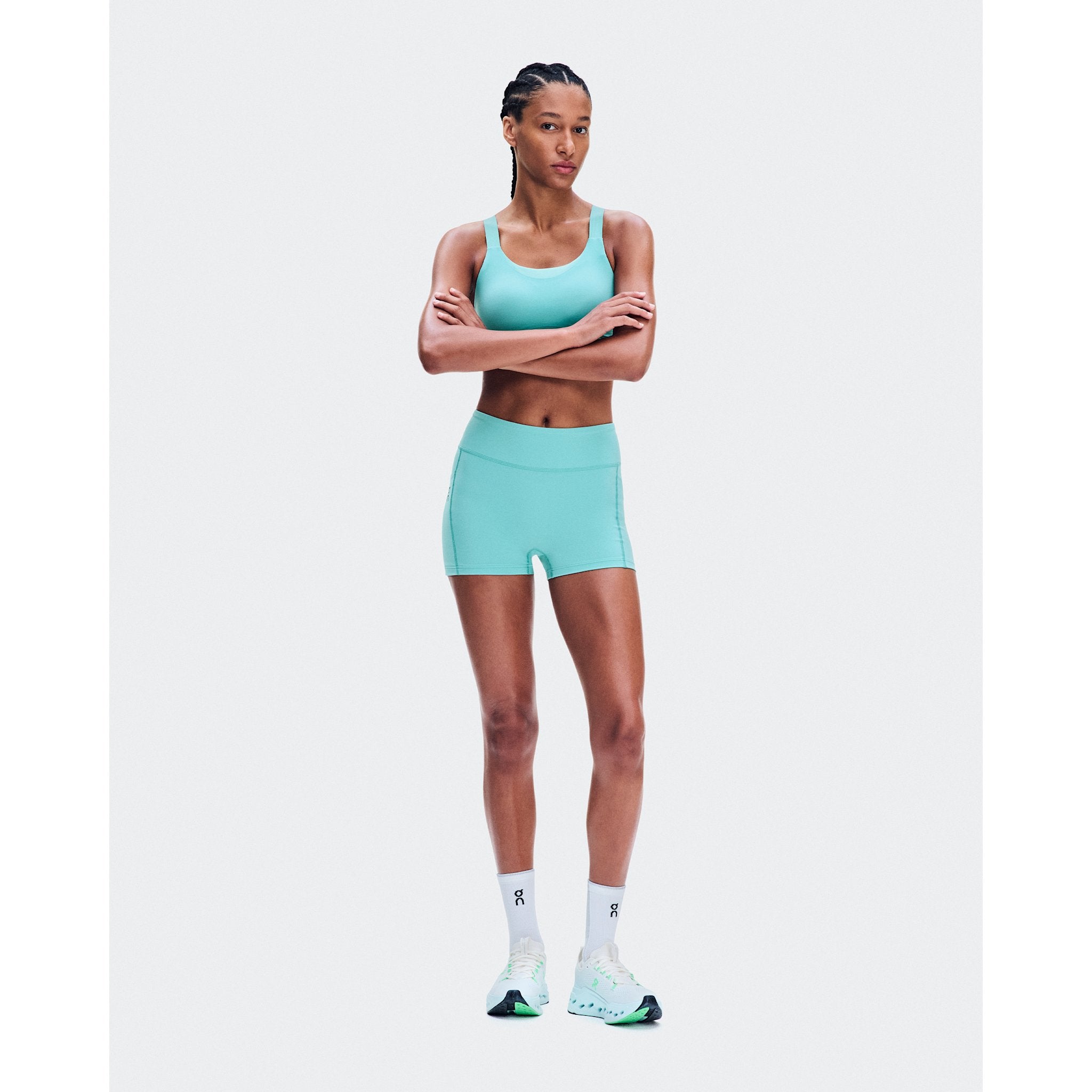 On 3" Performance Tights Aquamarine