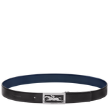 Longchamp Delta Box Men's belt Black/Navy