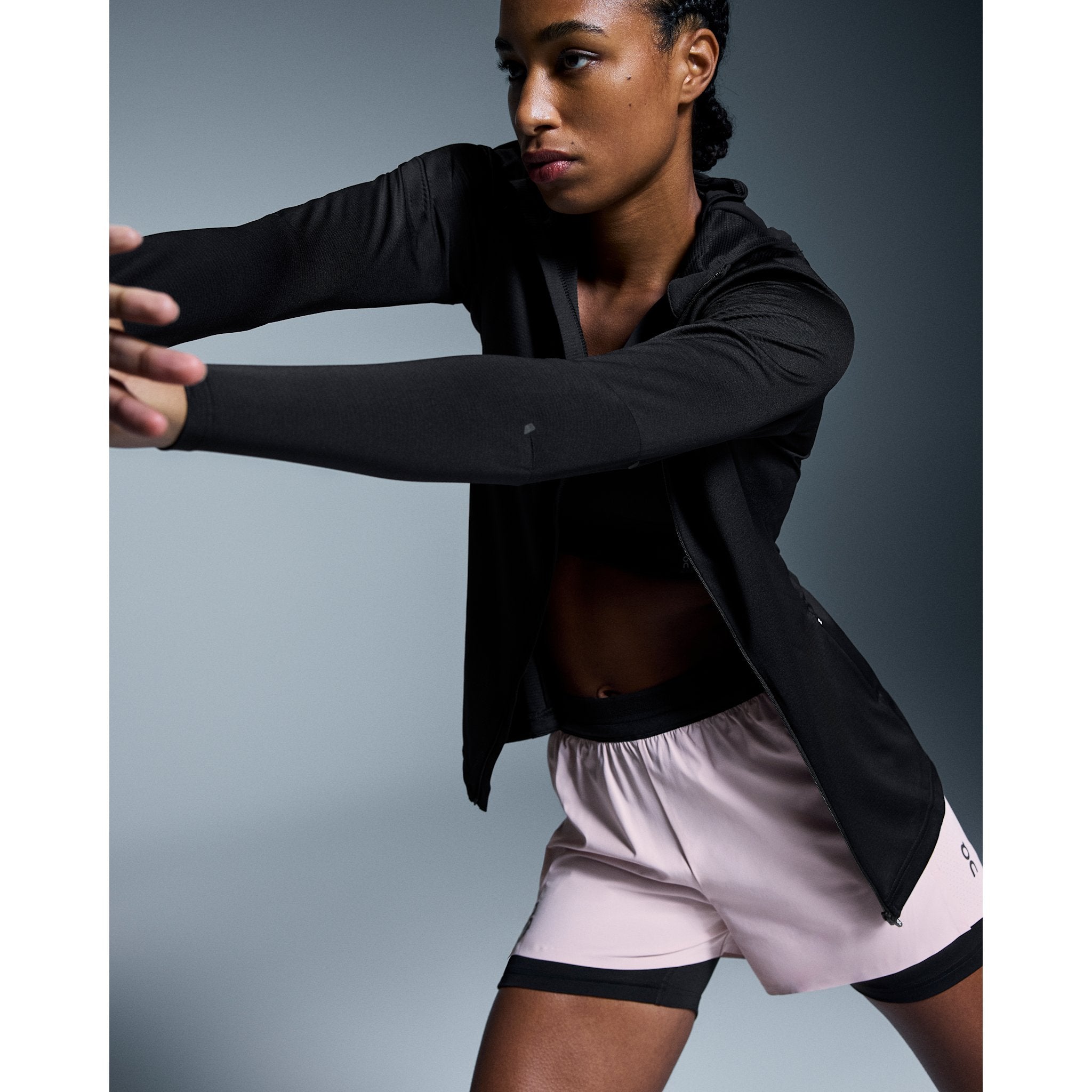 On 3" Performance 2/1 Shorts Mauve | Black