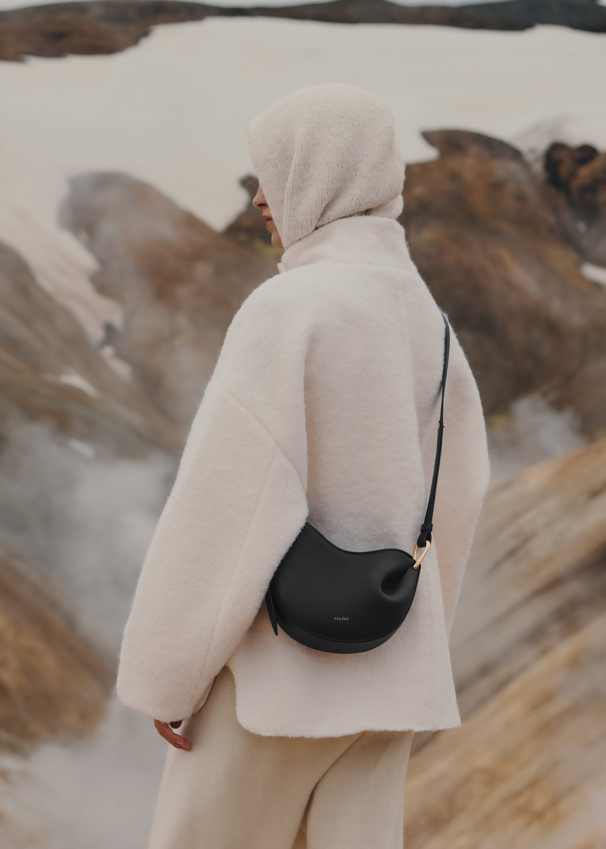 Polene Tonca Textured Black