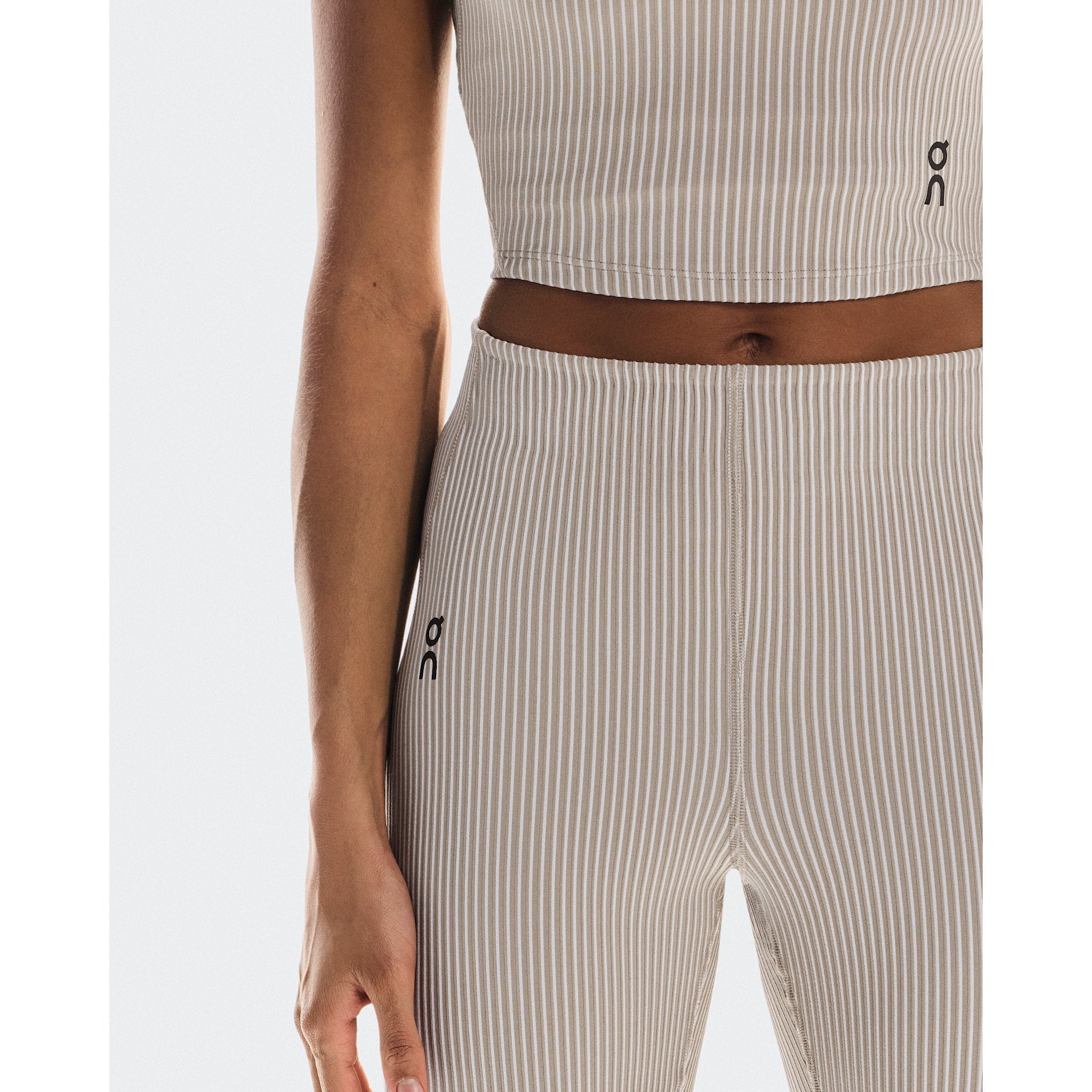 On All-Day Ribbed Pants Desert | White