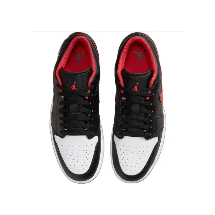 Air Jordan 1 Low "Black Fire Red White / White Toe"