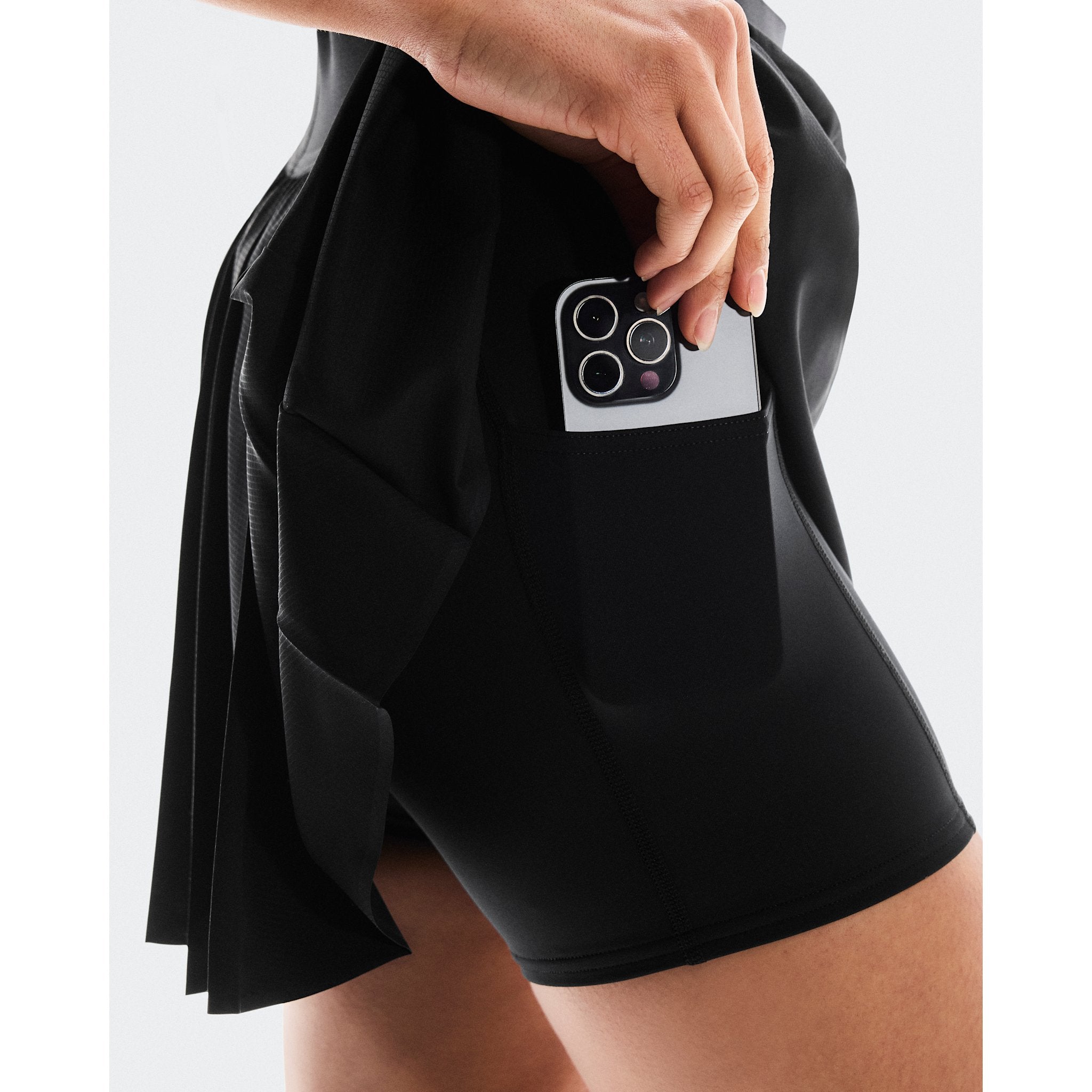 On Court Skirt Pleated Black