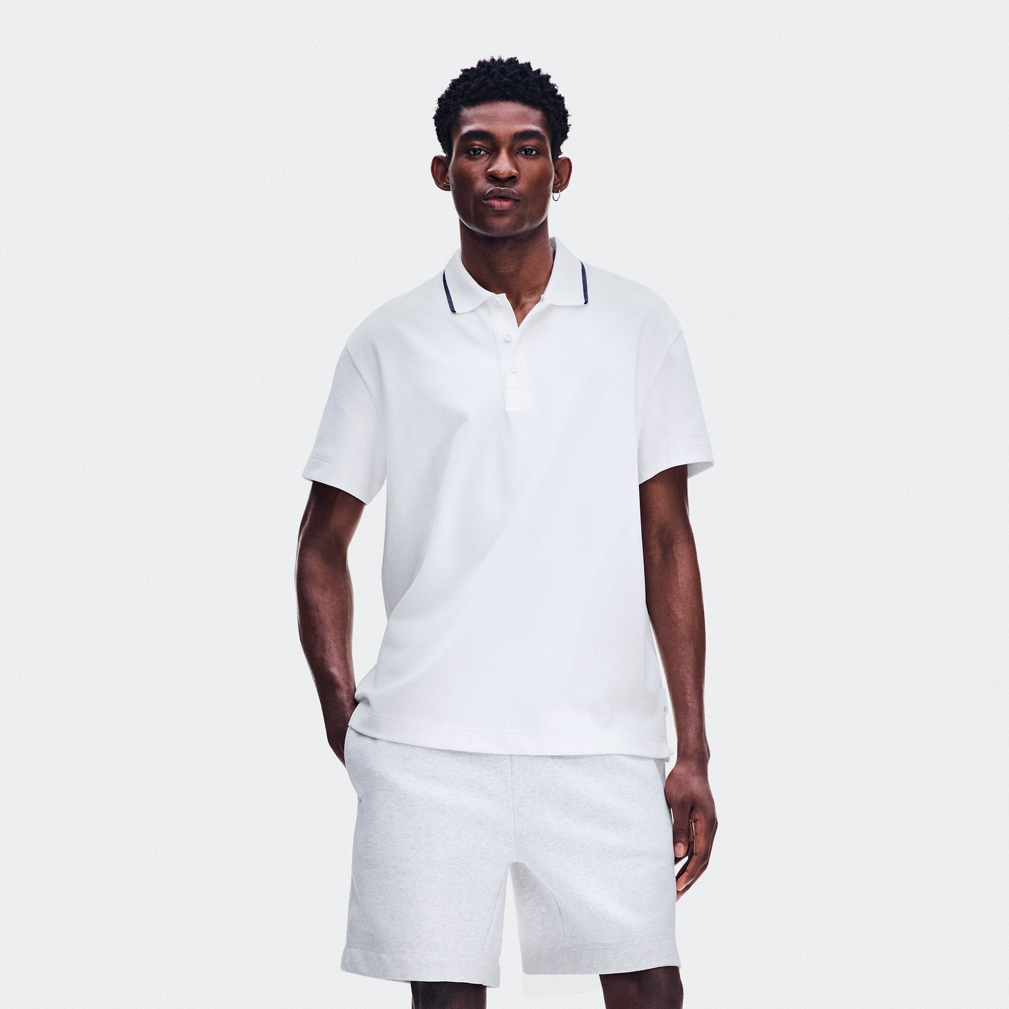 On Courtside Polo All White