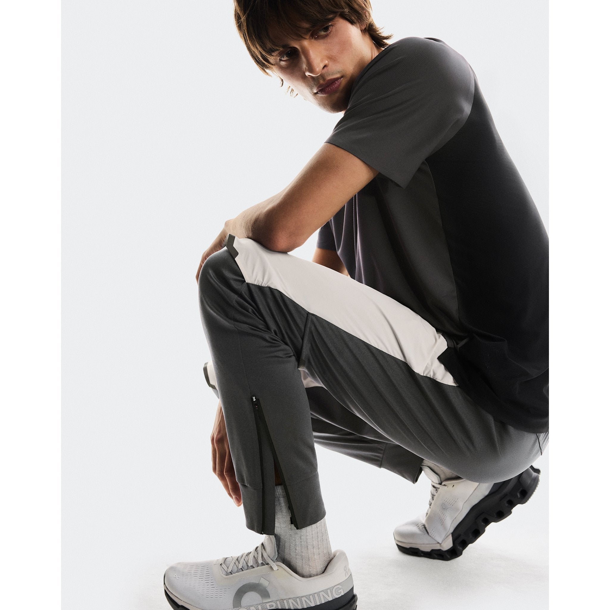 On Weather Pants Silver | Eclipse