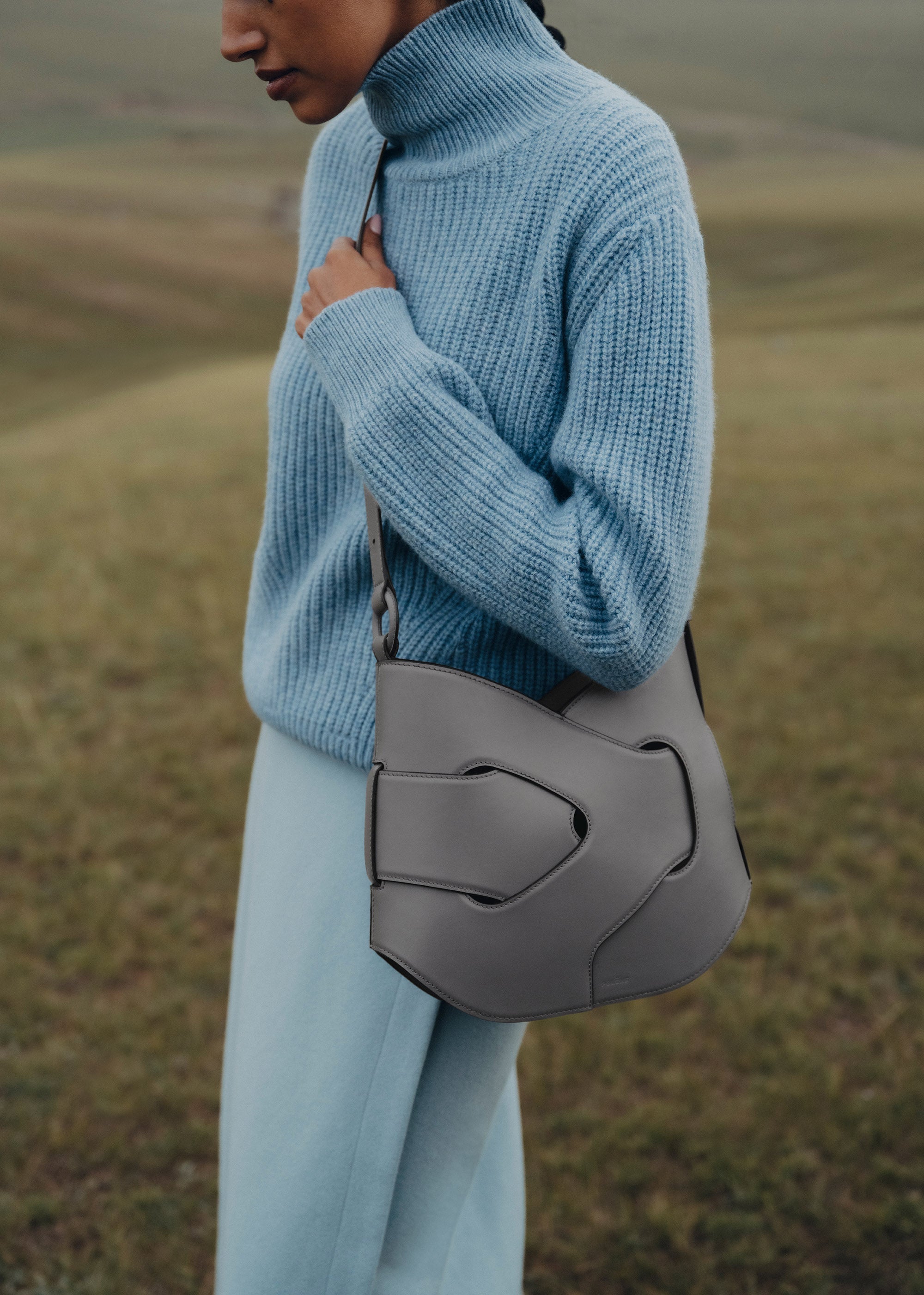 Polene Nodde Hobo Smooth Stone