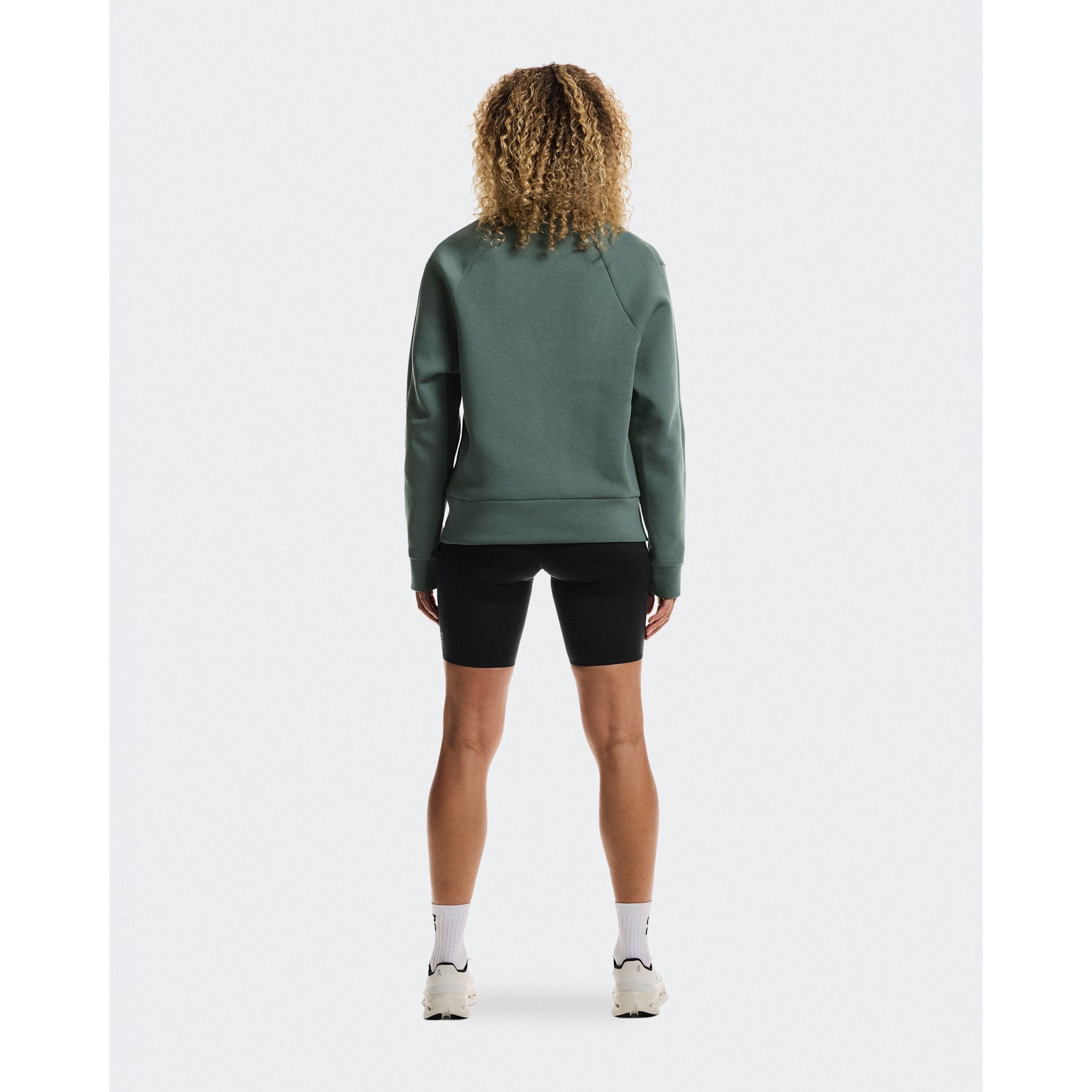 On Focus Tech Crew Olive