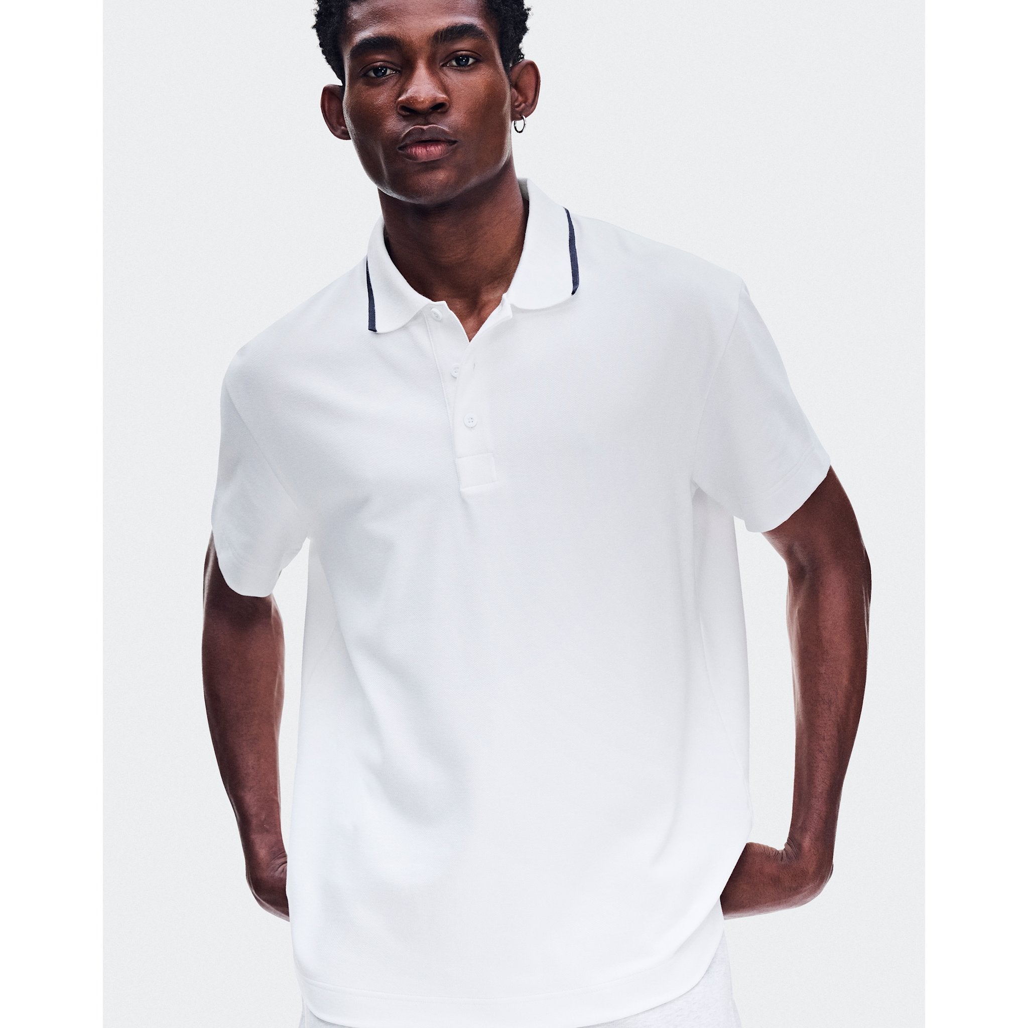 On Courtside Polo All White