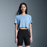 On Train-T Crop Chambray