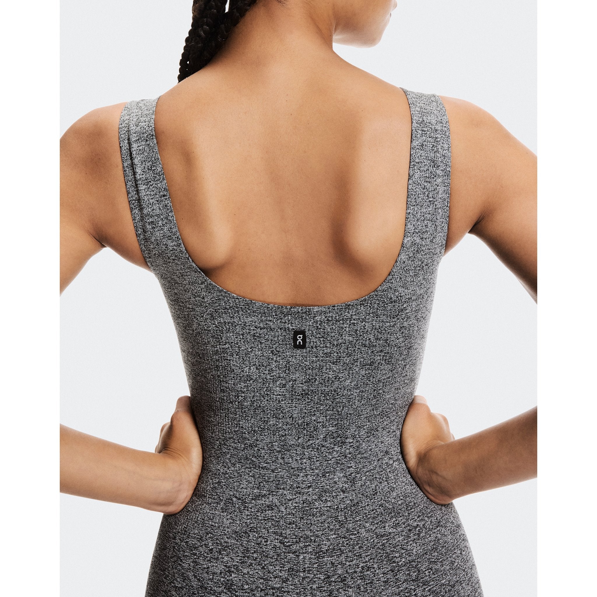 On Studio Knit Bodysuit Graphite Heather