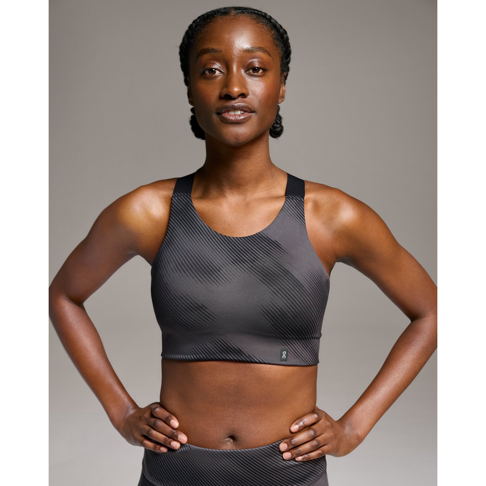 On Performance Graphic Bra Black